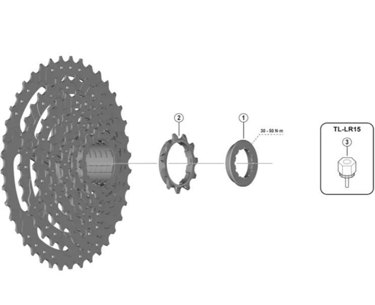 Shimano TL-LR15 HG Cassette & Centre-Lock Disc Remover With Guide Pin - Image 3