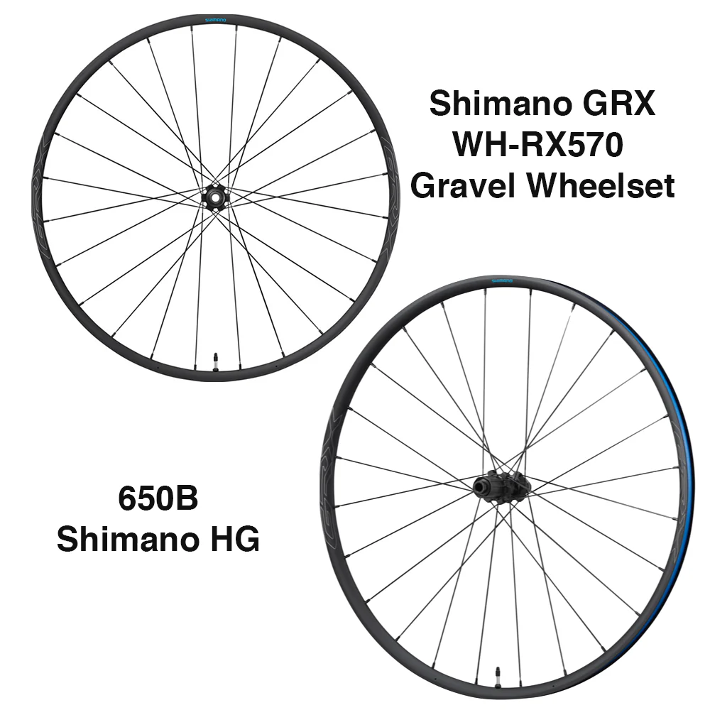 Shimano WH-RX570 11-10 Speed Gravel Center Lock Disc Brake Tubeless 650B Wheels - Image 5
