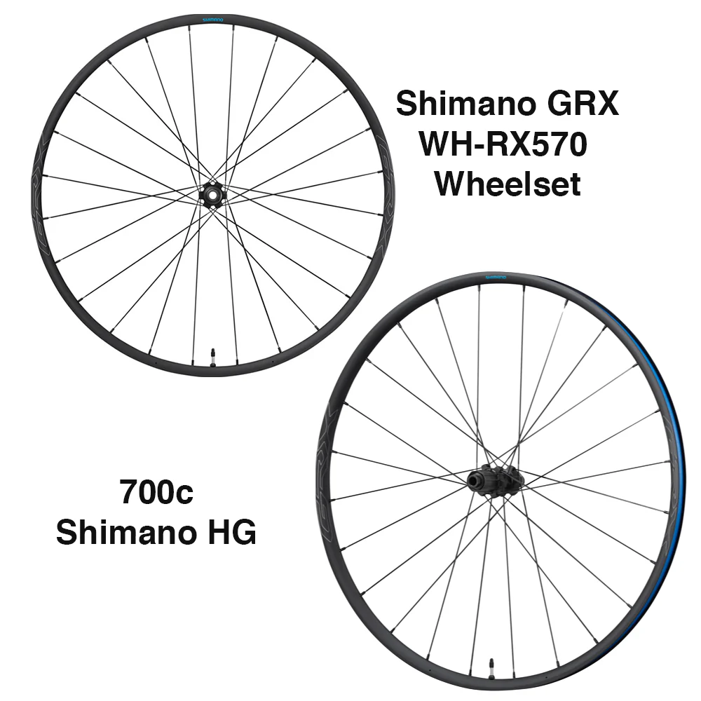 Shimano WH-RX570 11/10 Speed Gravel Center Lock Disc Brake Tubeless 700C Wheels - Image 5