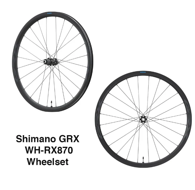 Shimano WH-RX870 GRX 700C 11/12 Speed Center Lock Disc Carbon Tubeless Gravel Wheels - Image 9