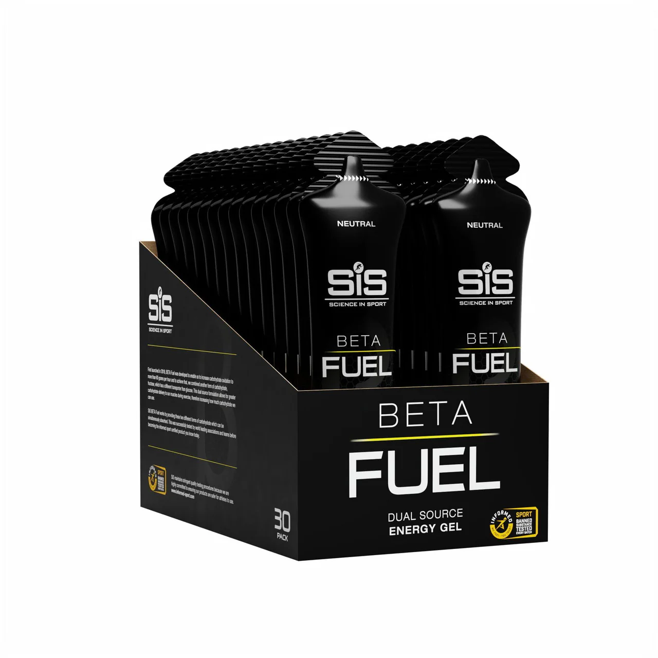 SIS Beta Fuel Energy Gel  Box of 30 Gels - Image 3