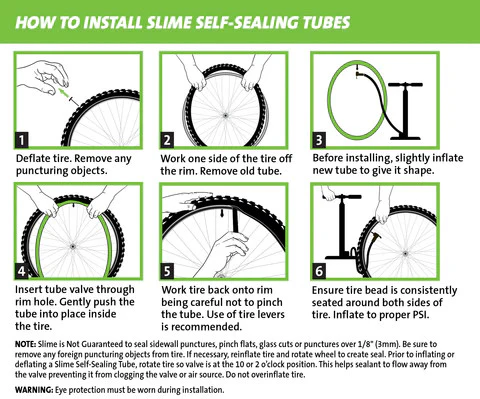 Slime Smart Self-Sealing Bicycle Road Inner Tube | 700 x 19-25c | 48mm Presta Valve - Image 5