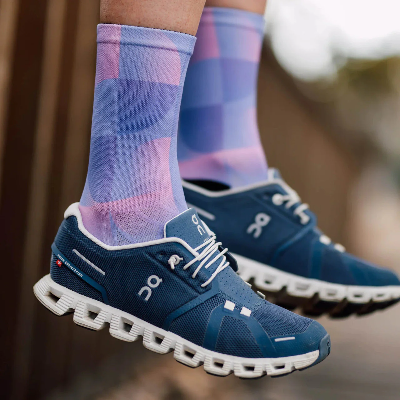 Sox Footwear Solid Purple Premium Crew Socks - Image 4