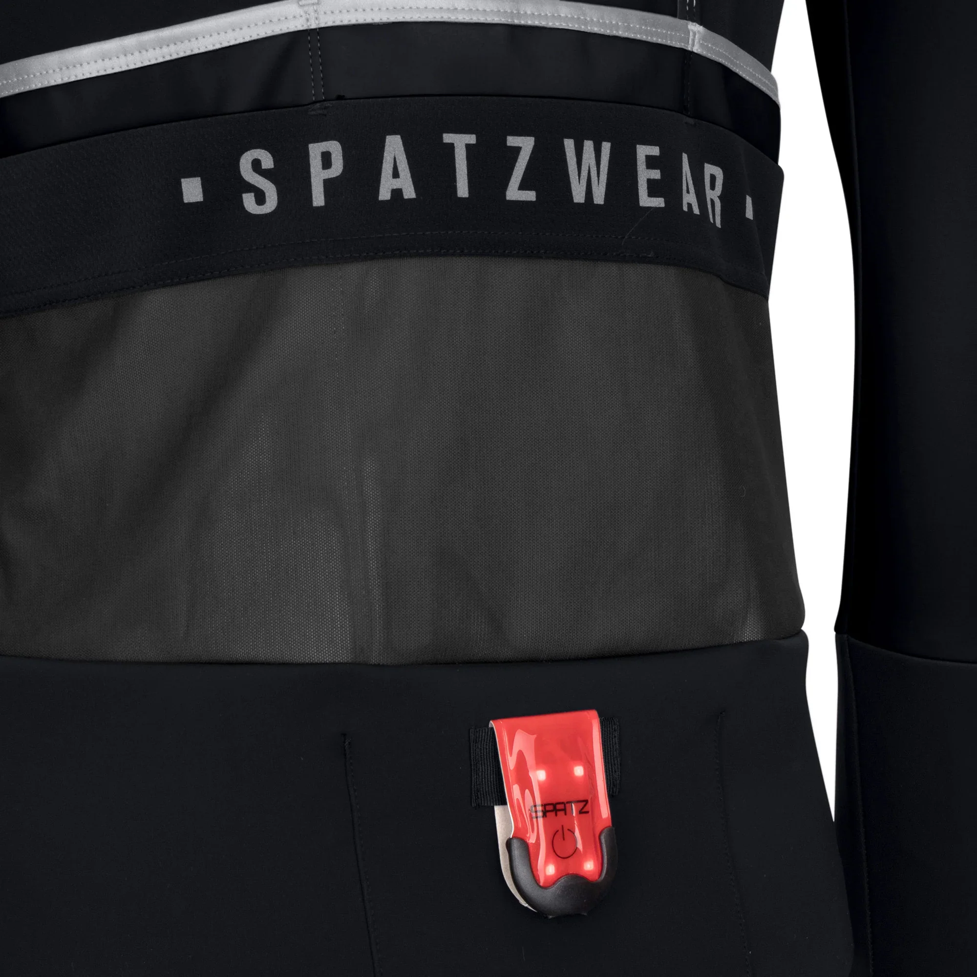 Spatzwear Wintr Waterproof Jacket With Burnr Light | Black - Image 4