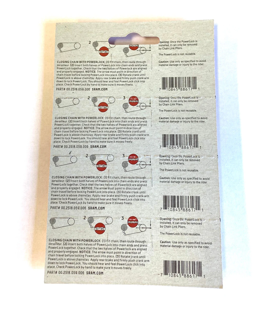 Sram Eagle 12 Speed T-Type Flat Top Powerlock Chain Connector Links In Black Pack of 4 / For 4 x Chains - Image 2