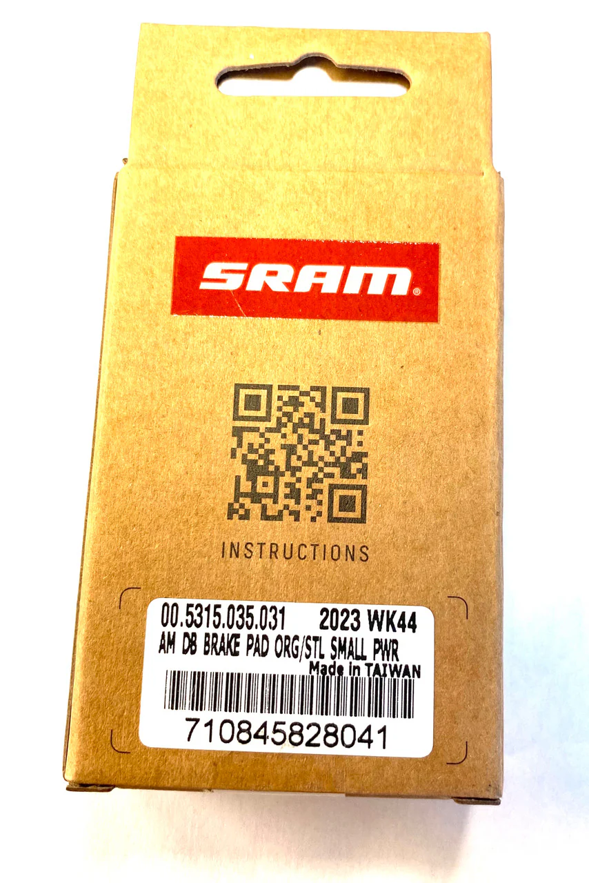 Sram Powerful Organic/Steel MTB TL/LEVEL T/LEVEL/LEVEL ULT/TLM B1 (2020+)/DB/ELIXIR OE MTB Disc Brake Pads 00.5315.035.031 - Image 3