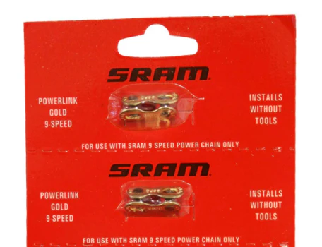 Sram Powerlock 9 Speed Chain Connector - Gold - Image 2