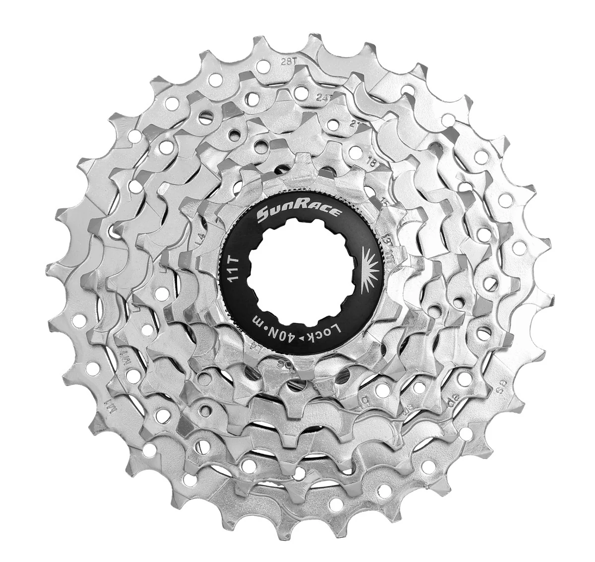 SunRace CSM63 7 Speed MTB Nickel Bicycle Cassette 11-28T
