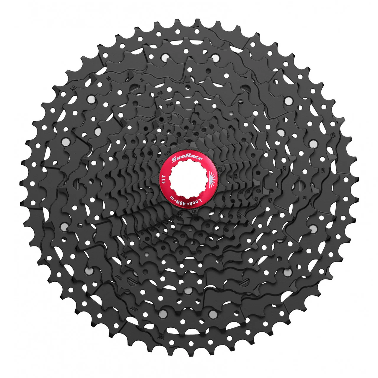 Sunrace CSMZ800 12 Speed Wide Ratio Cassette 11-51 In Black - Shimano Compatible