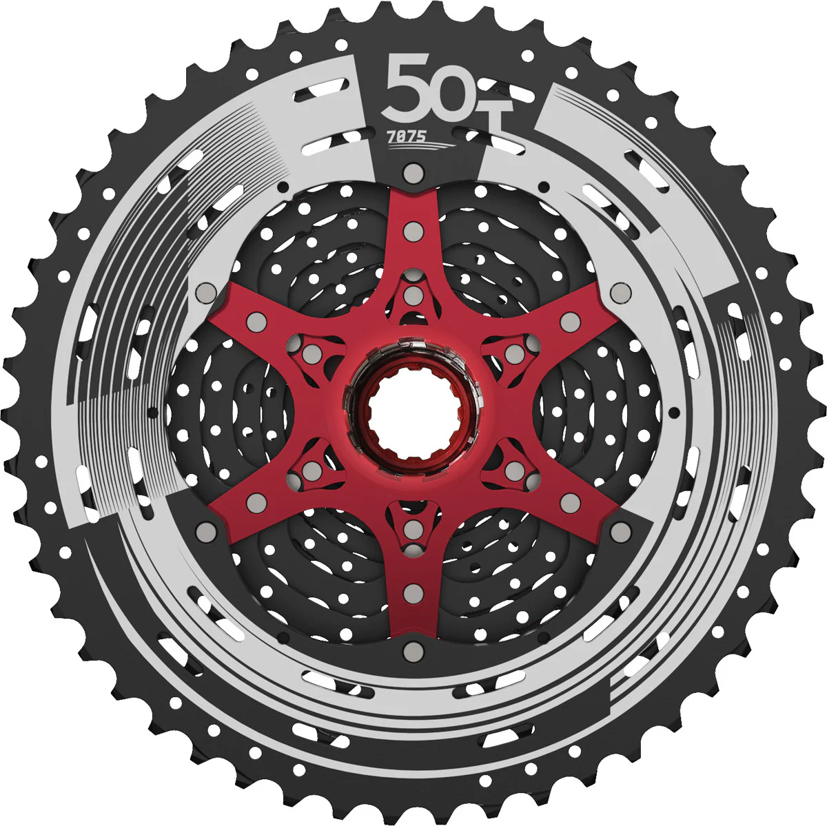 SunRace CSMZ90 12 Speed MTB Wide Ratio Cassette In Black 11-50T - Image 2