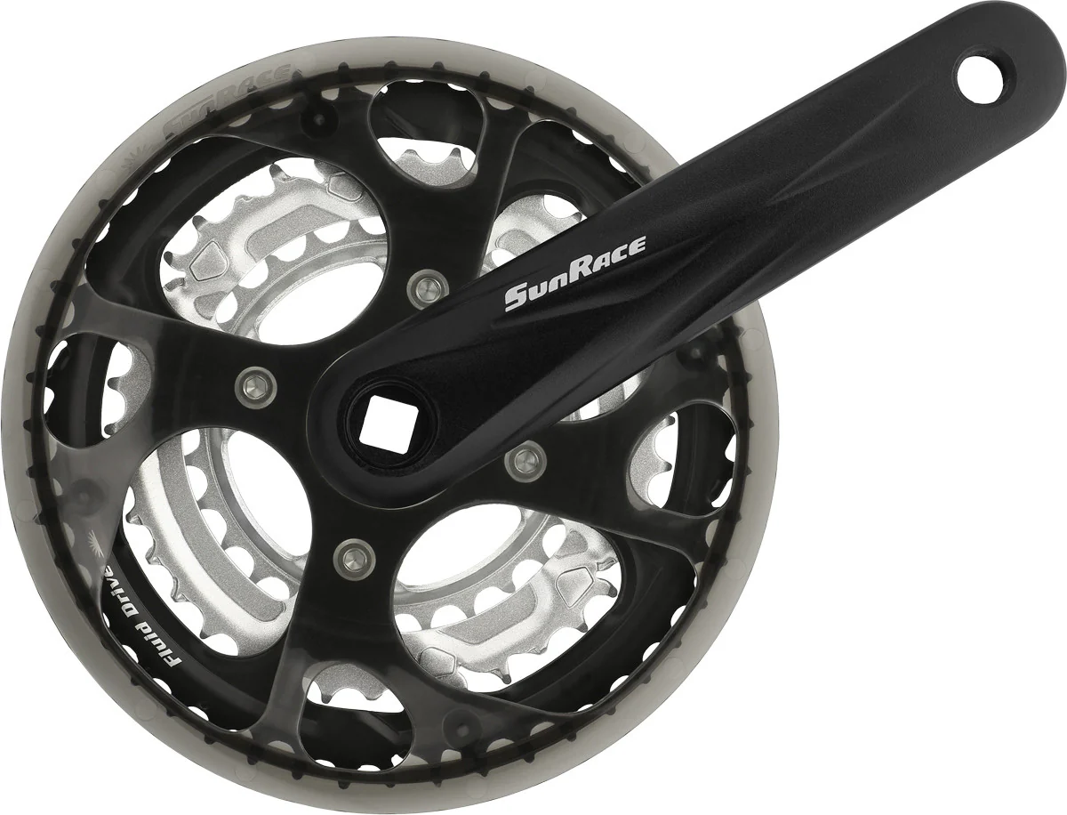 SunRace FCM300 7/8 Speed Triple Bicycle Chainset 48/38/28T 170mm