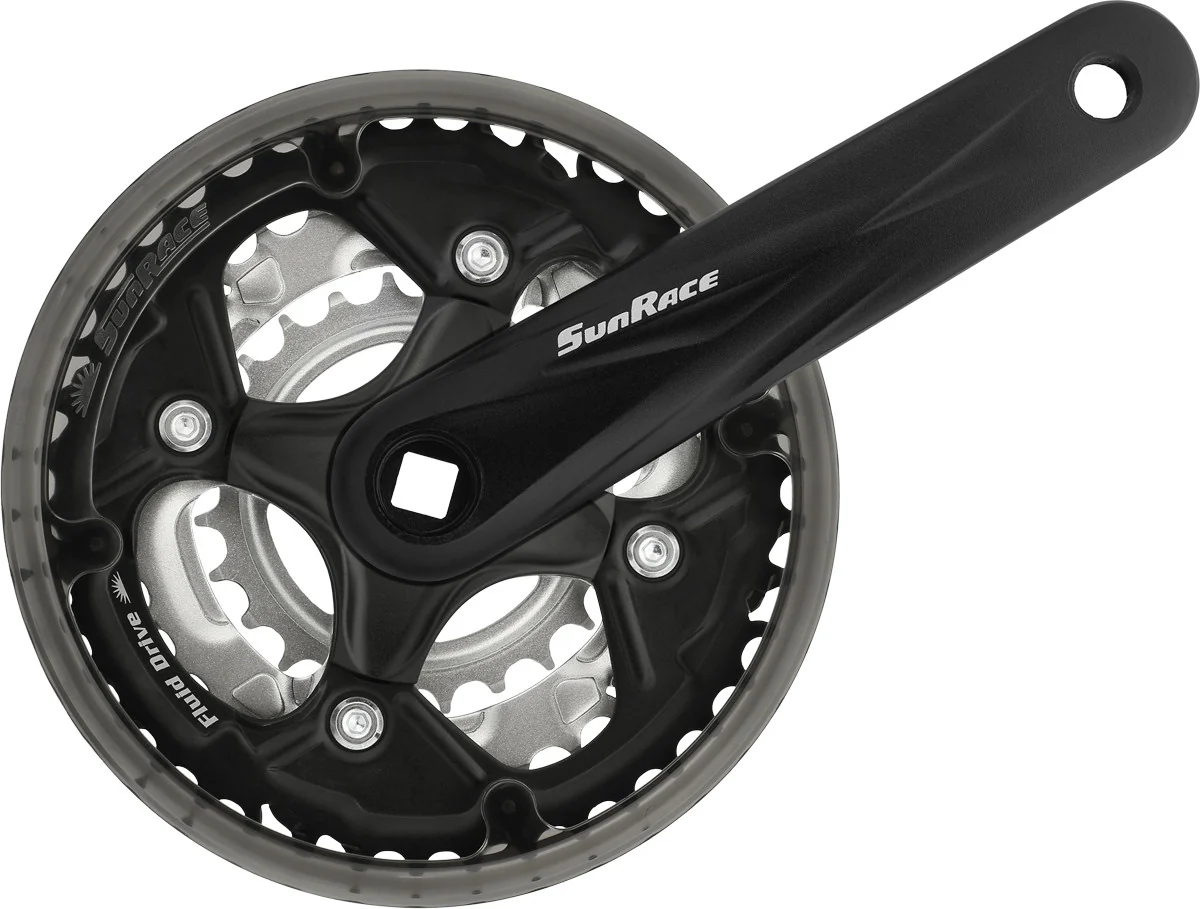 SunRace FCM500 7/8 Speed Triple Bicycle Chainset 42/34/24T 170mm