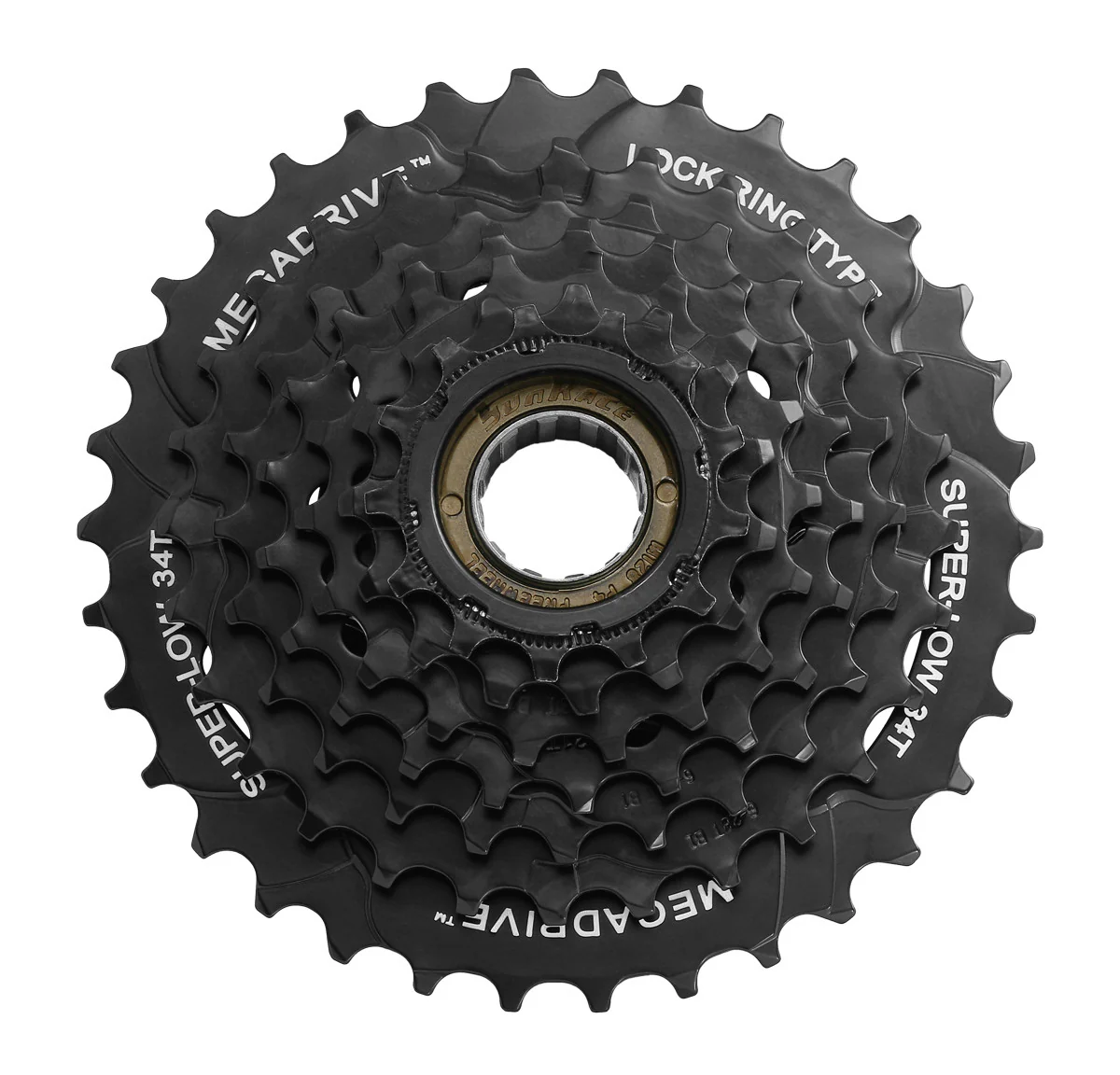 SunRace MFM300 7 Speed Bicycle Freewheel 14-34T In Black