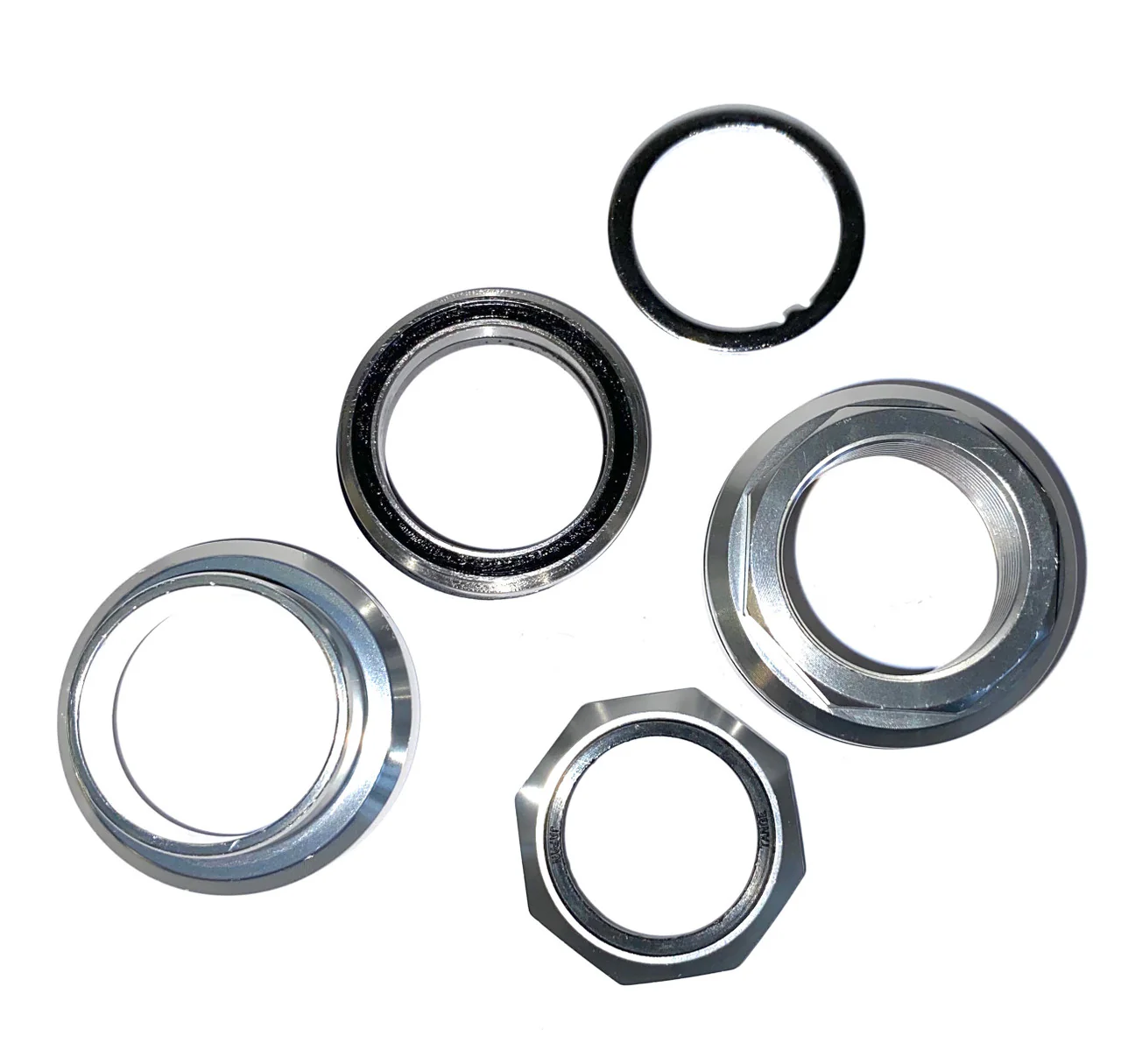 Tange Seiki Falcon FL270C Threaded 1-1/8" Cartridge Alloy Headset In Silver - Image 4