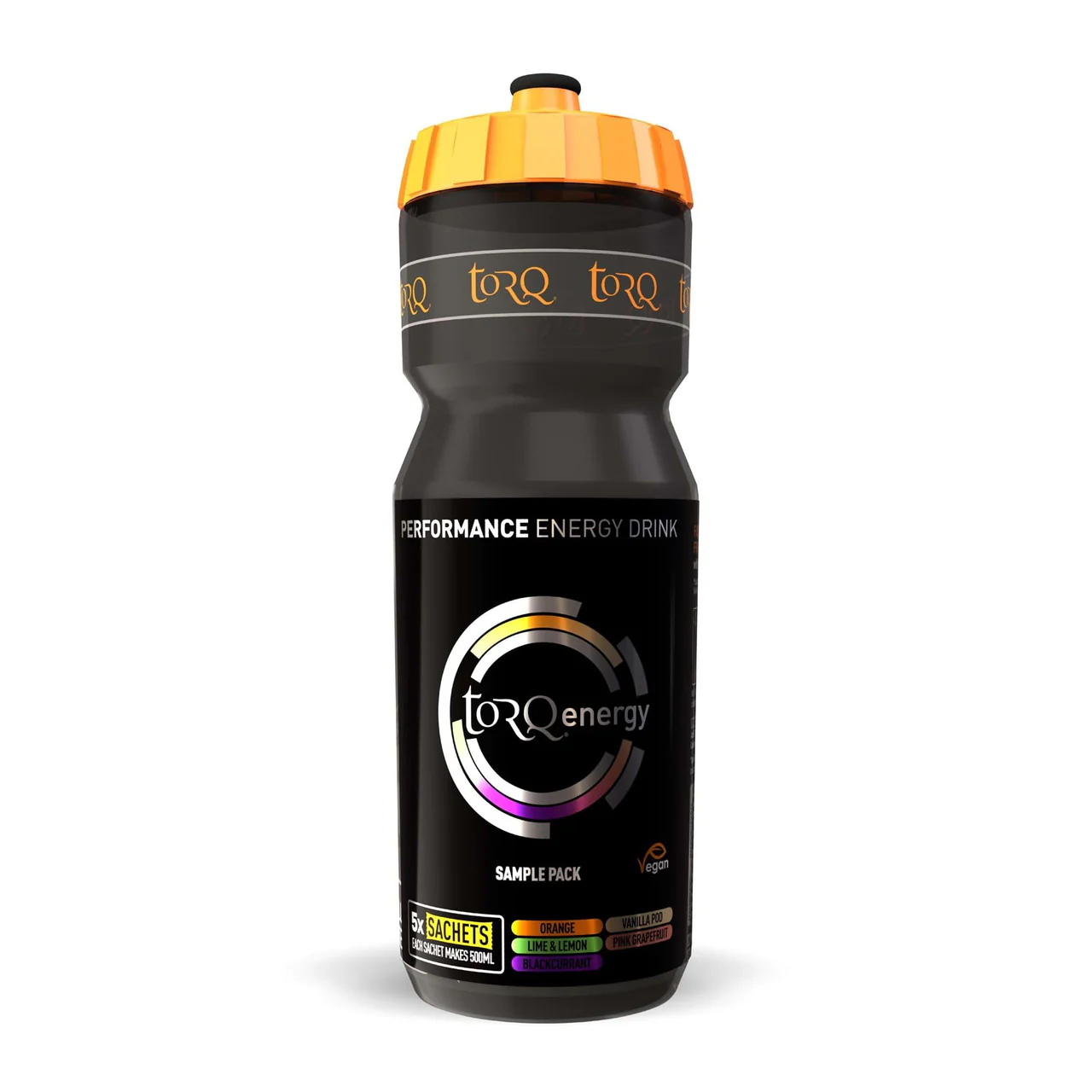 TORQ Energy Bottle Pack 750ml Bottle With 5x Sachets Mixed Flavours - Image 2