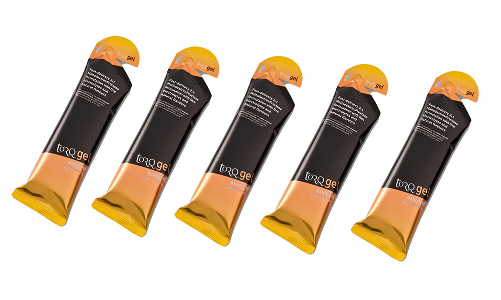 TORQ Energy Gel With Guarana Caffeinated 5 x 45g All Flavours - Image 3