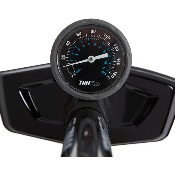 Truflo Easitrax 4 Bicycle Floor Pump For Presta and Schrader Up To 160 PSI |Black - Image 3