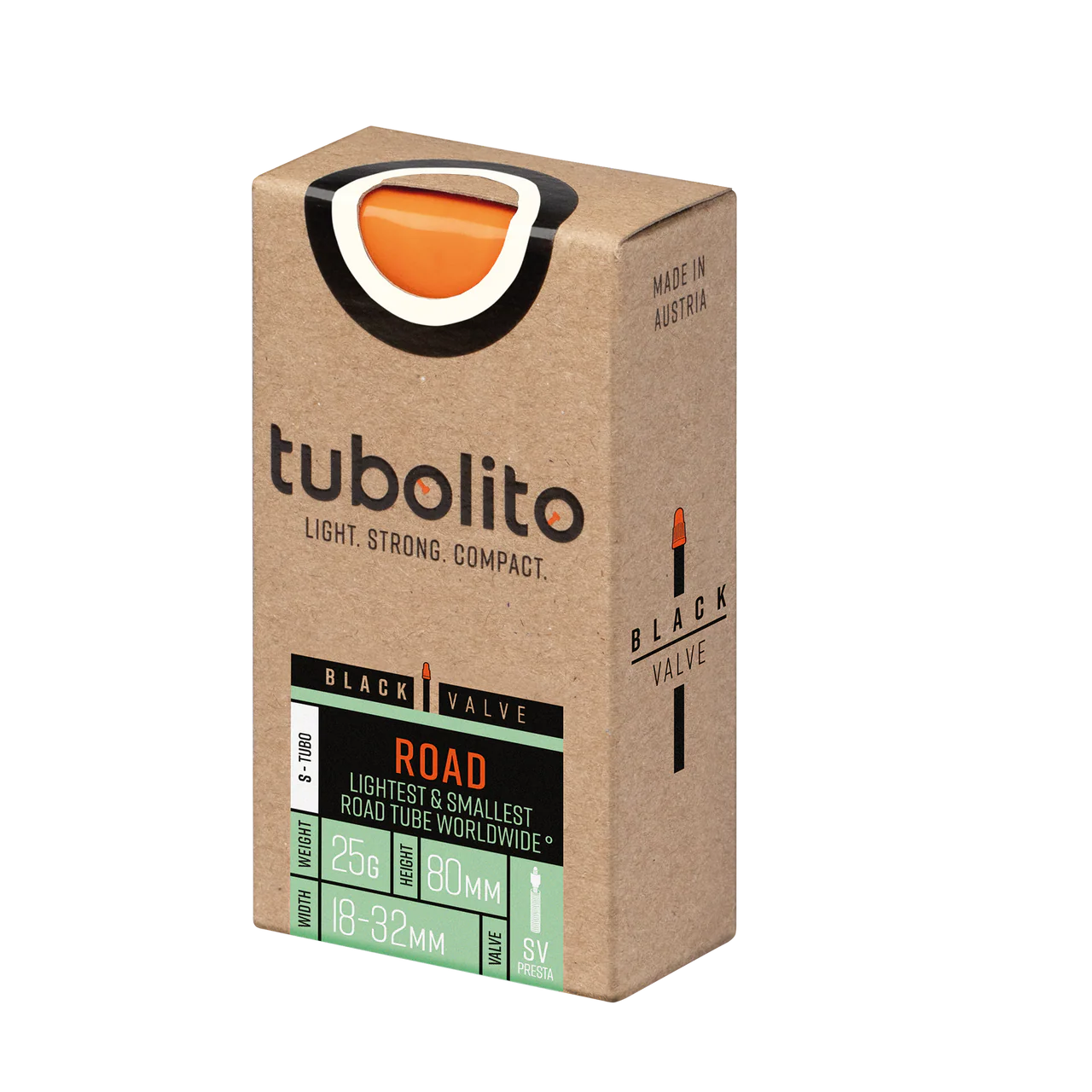 Tubolito S-Tubo 700C Road 700 x 18-32mm Presta Black Valve Inner Tube
