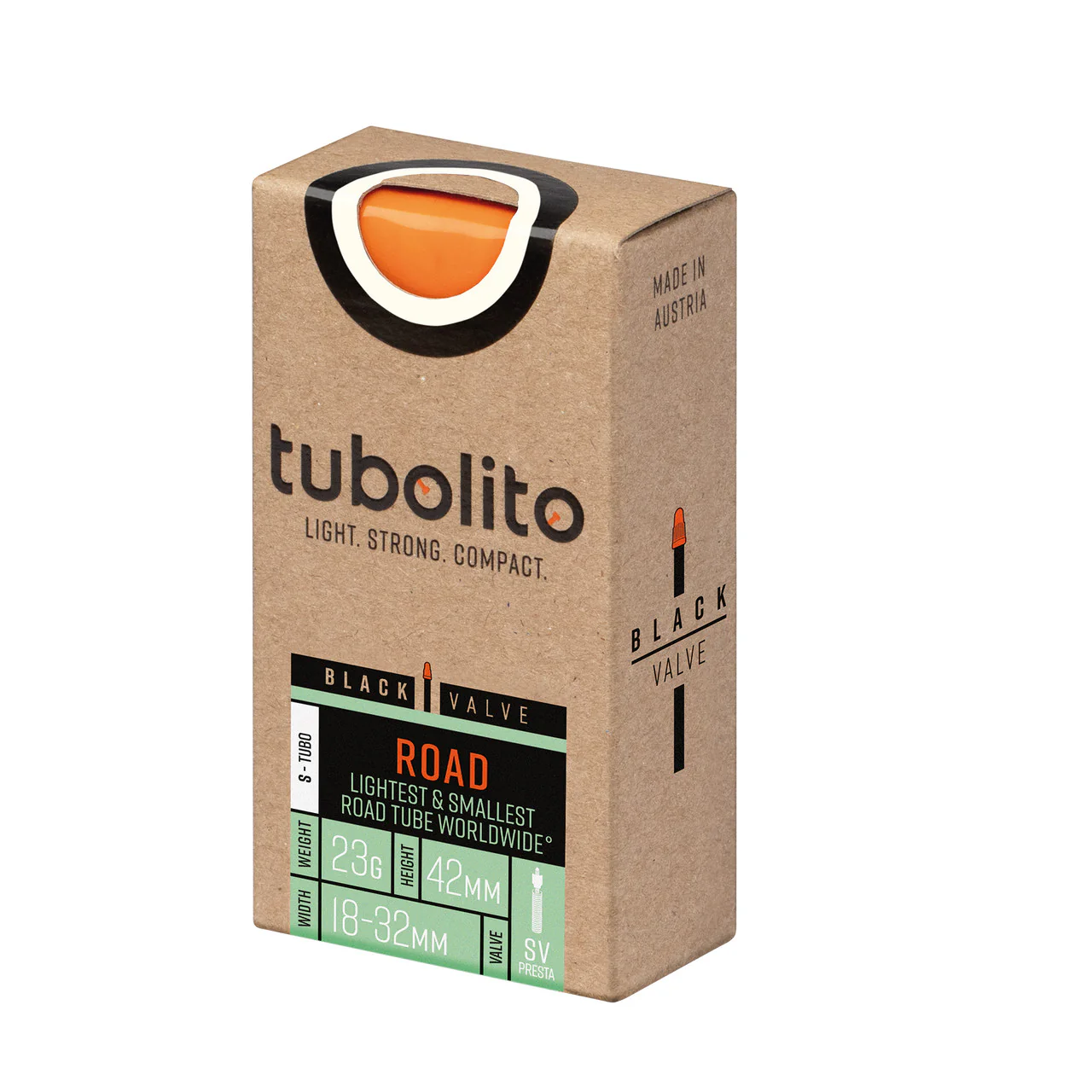 Tubolito S-Tubo 700C Road 700 x 18-32mm Presta Black Valve Inner Tube - Image 3