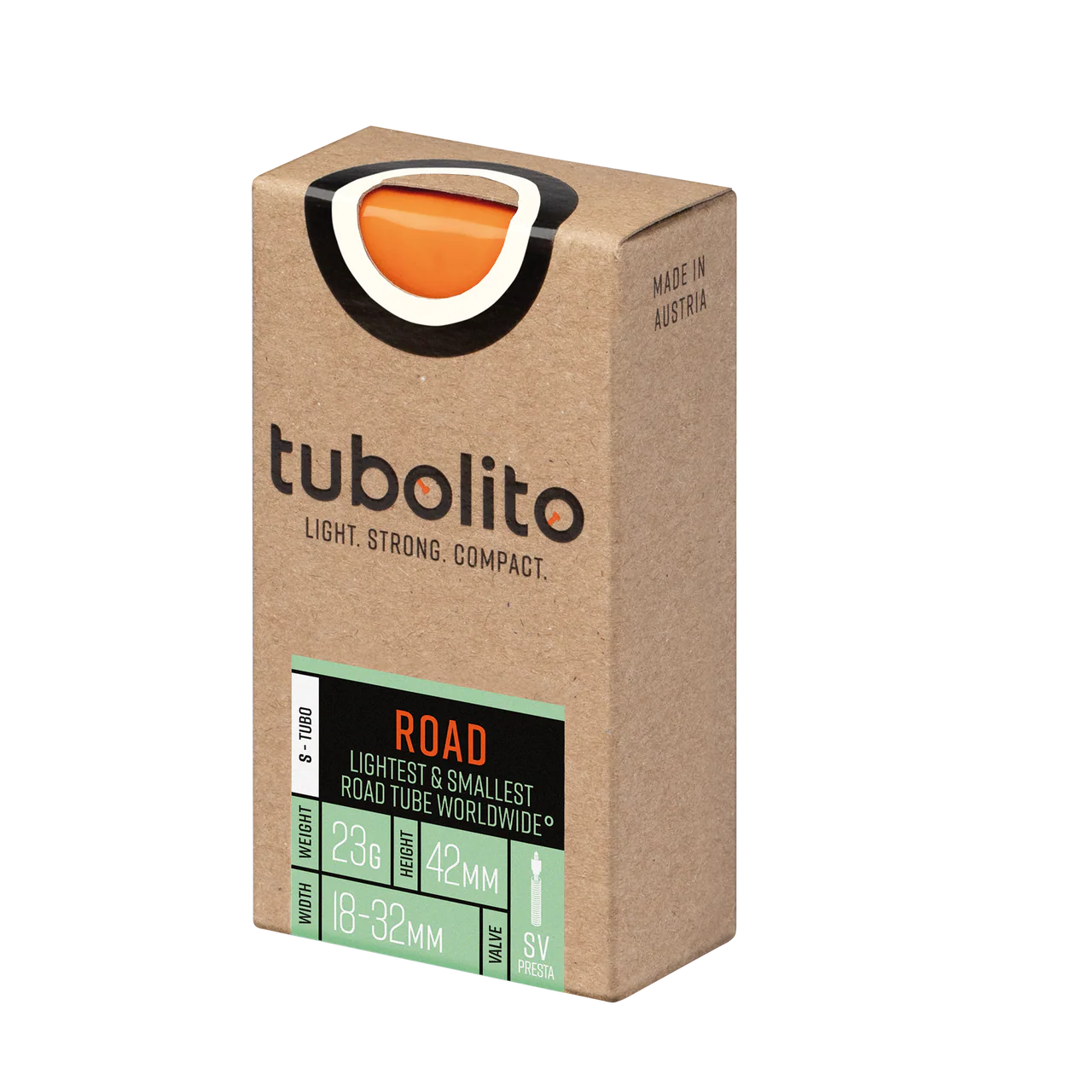 Tubolito S-Tubo 700C Road 700 x 18-32mm  Presta Valve Orange Inner Tube