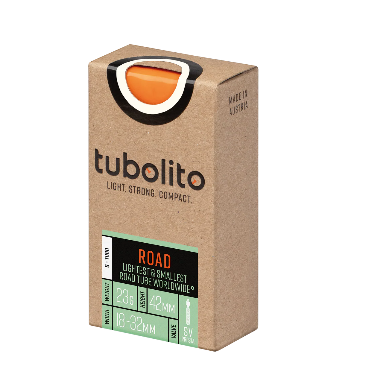 Tubolito S-Tubo 700C Road 700 x 18-32mm  Presta Valve Orange Inner Tube - Image 6