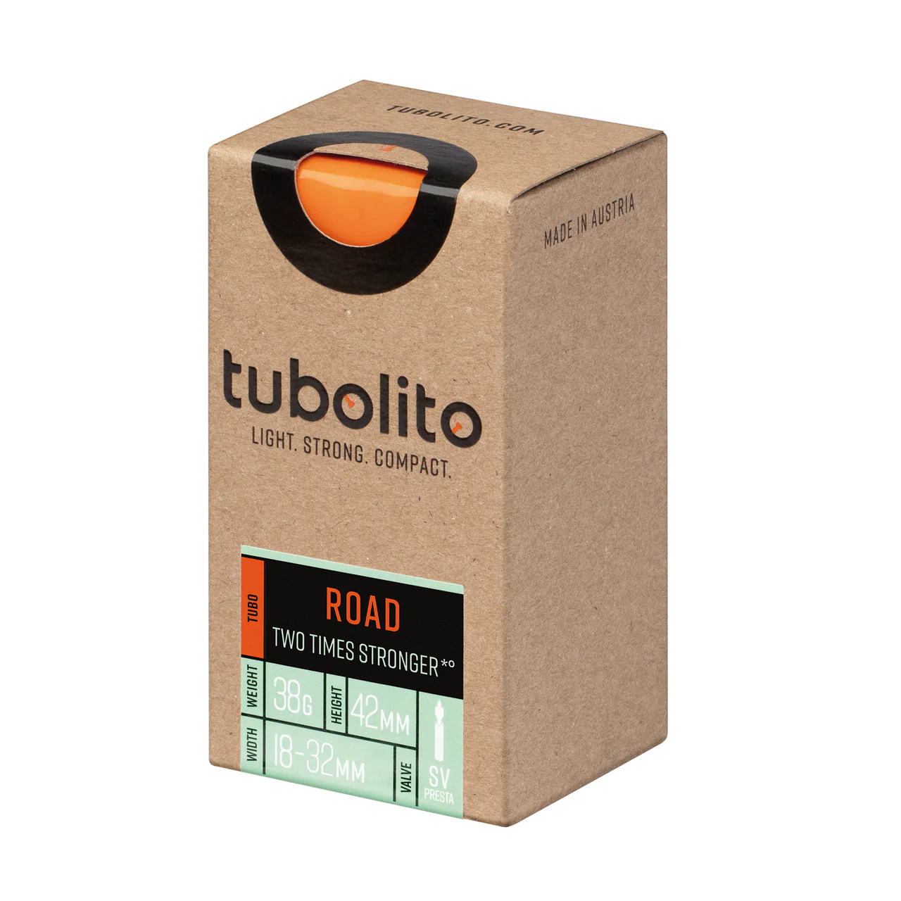Tubolito Tubo 700C Road 700 x 18-32mm Presta Valve in Orange Inner Tube