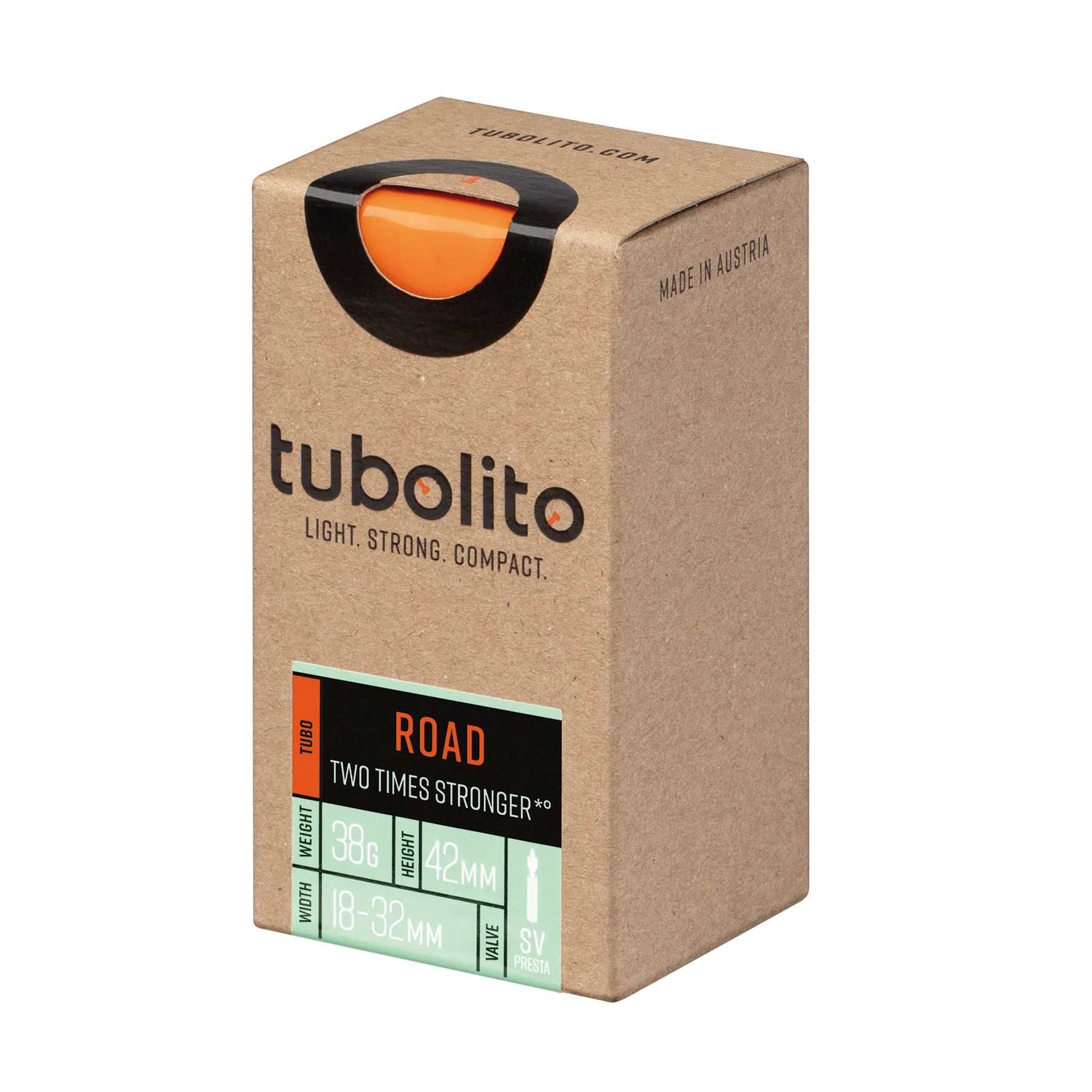 Tubolito Tubo 700C Road 700 x 18-32mm Presta Valve in Orange Inner Tube - Image 5