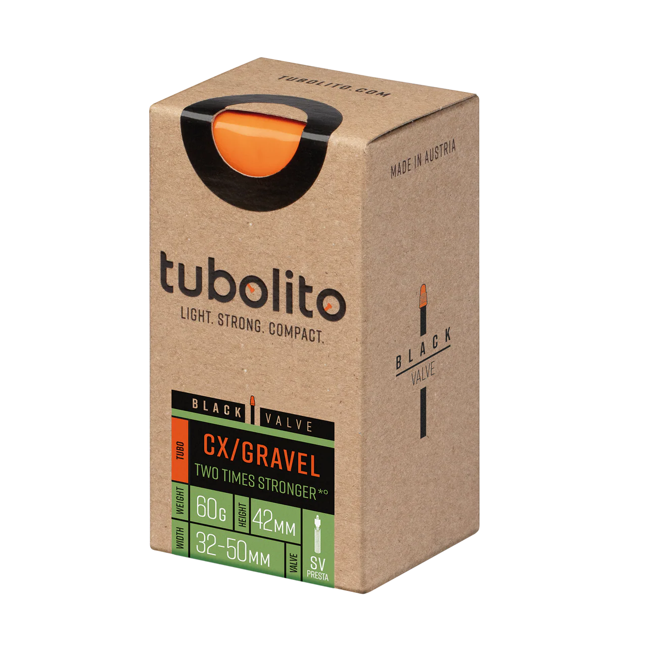 Tubolito Tubo CX Gravel 700C/29"/27.5" 32-50mm Presta Valve Black Inner Tube - Image 5