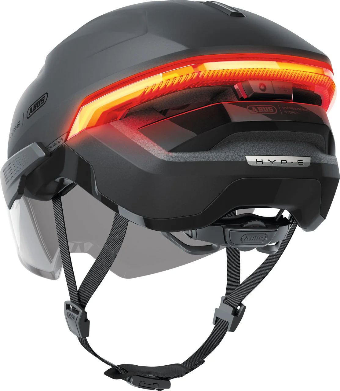 ABUS HYP-E ACE Urban The Ultimate Safe Commuting Helmet in Volcano Titan ( DUE THIS SUMMER ) - Image 4