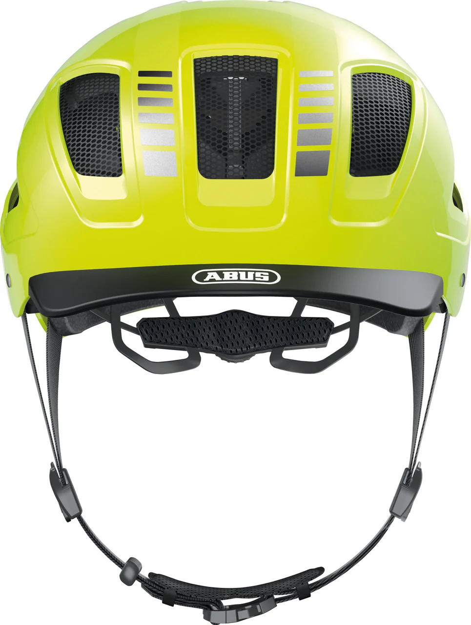 ABUS Hyban 2.0 Urban Helmet With Rear LED Light in Signal Yellow - Image 2
