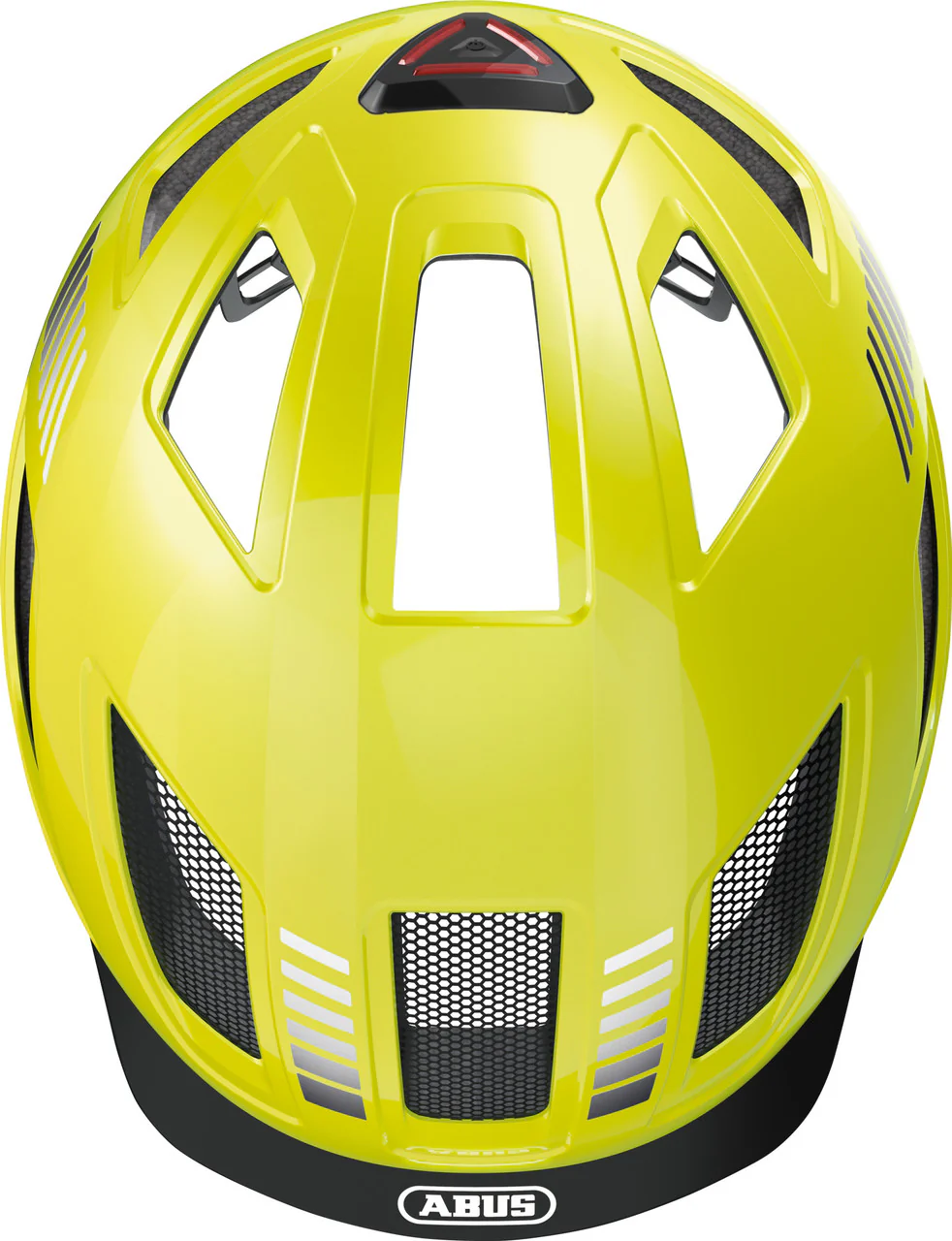 ABUS Hyban 2.0 Urban Helmet With Rear LED Light in Signal Yellow - Image 4