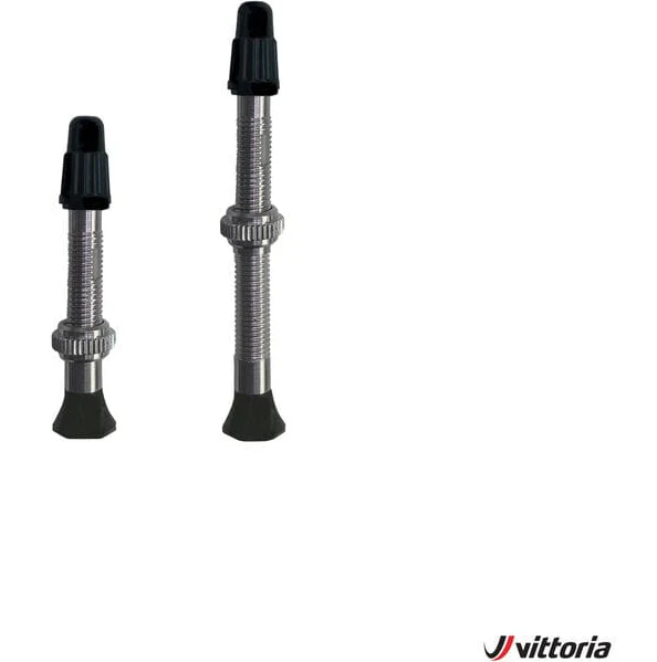 Vittoria Brass Set Tubeless Valves | Silver (2 Pcs) - Image 2