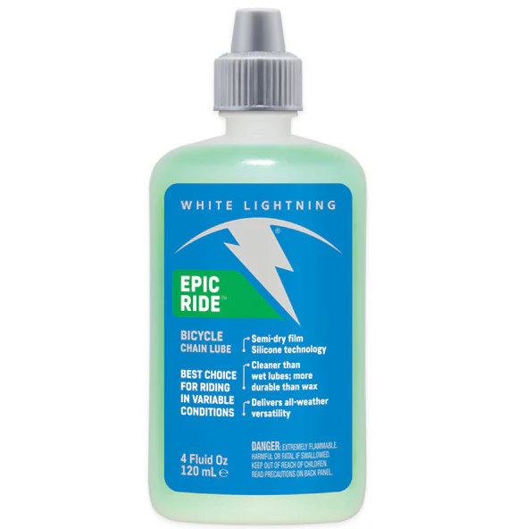 White Lightning Epic Ride Bicycle Semi-Dry Chain Lube All Sizes - Image 5