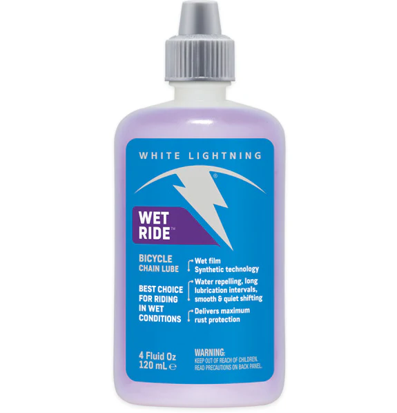White Lightning Wet Ride Bicycle Chain Lube All Sizes - Image 5