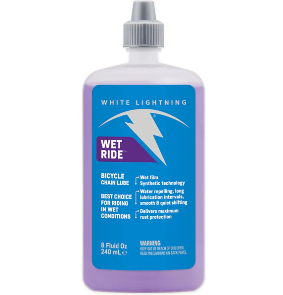 White Lightning Wet Ride Bicycle Chain Lube All Sizes - Image 6