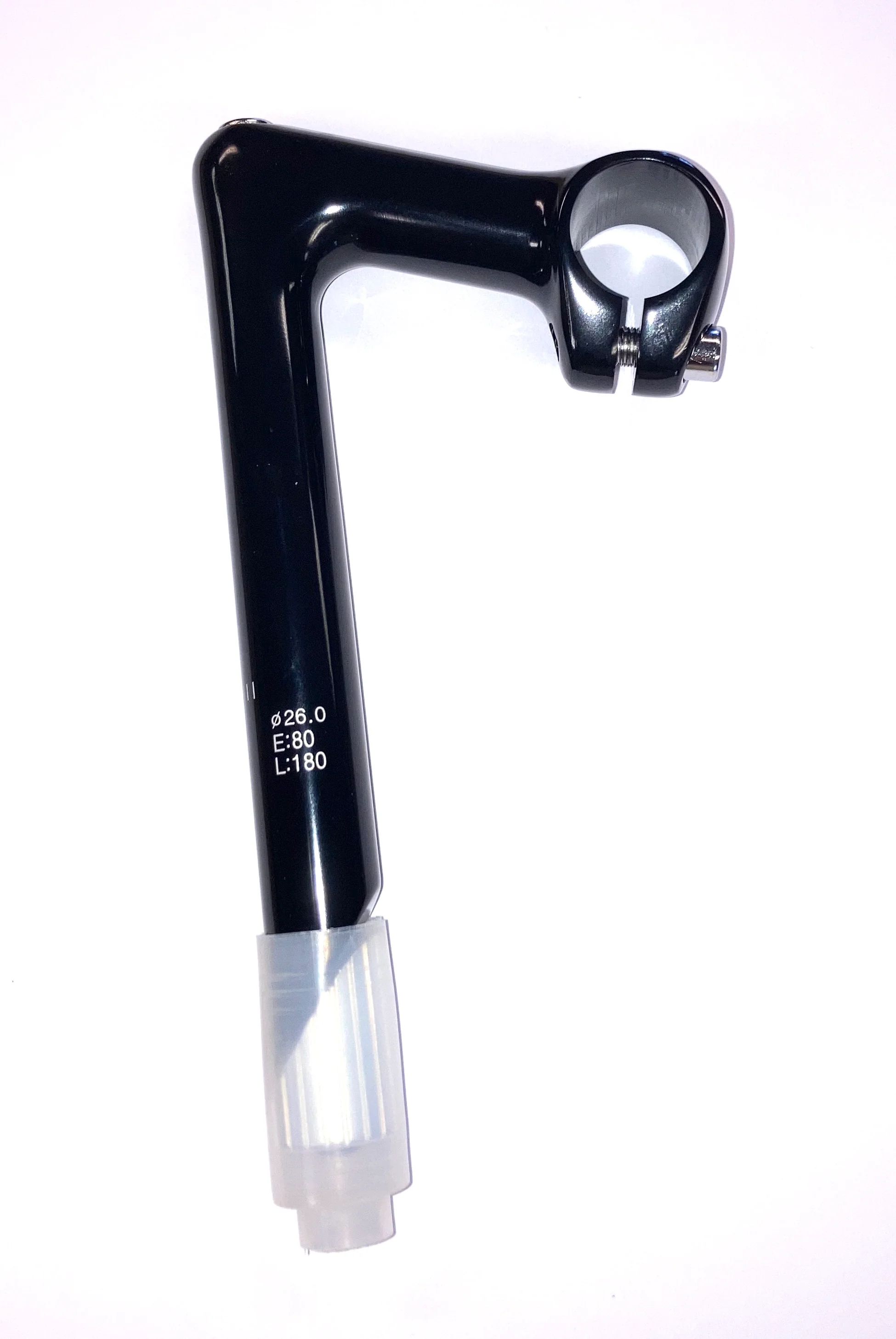 Zenith Quill Stem 180mm Post 26mm Handlebar Diameter Size 80mm In Black Or Silver - Image 5
